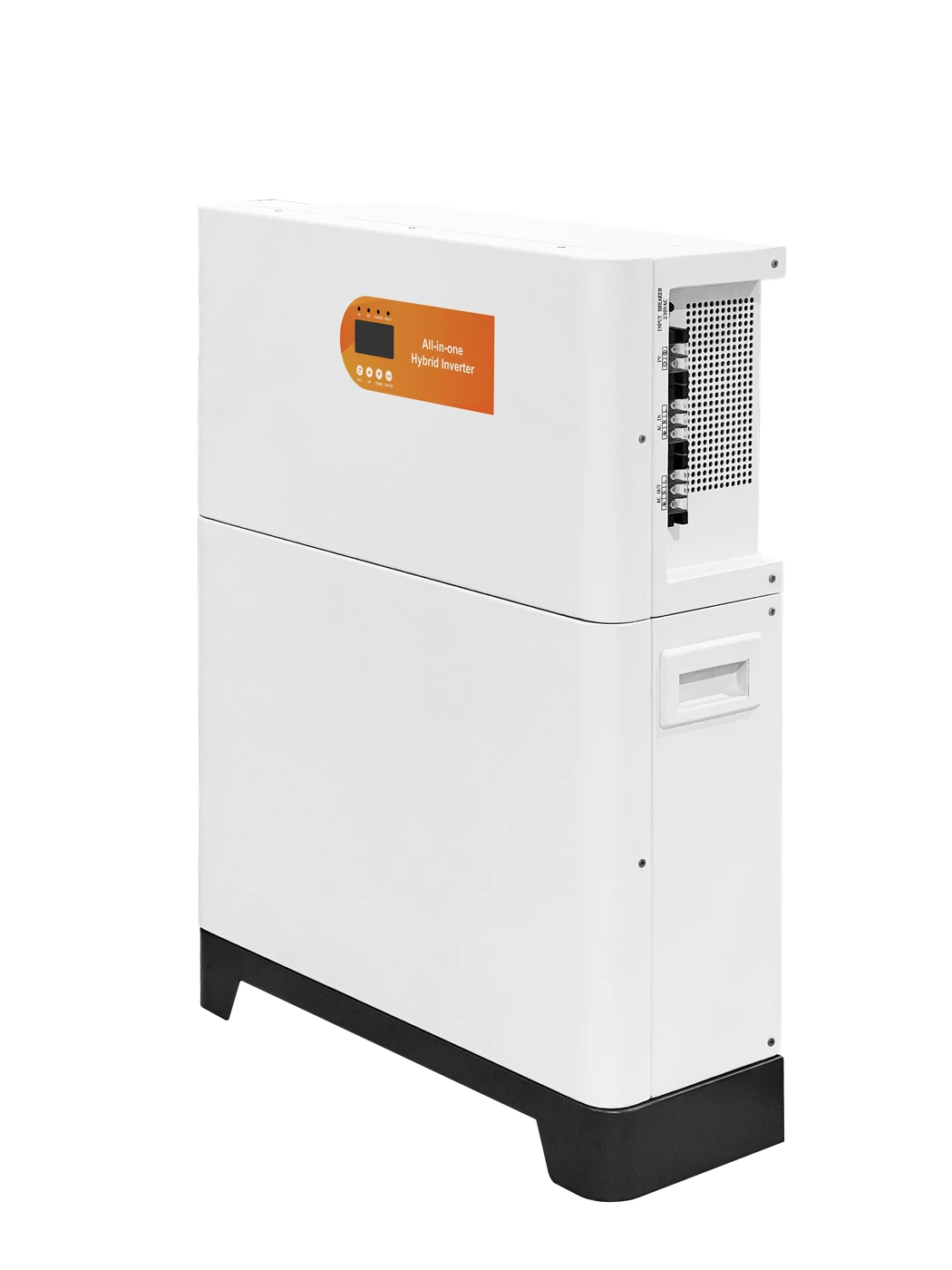 Alishine vertical system with the inverter above the battery module